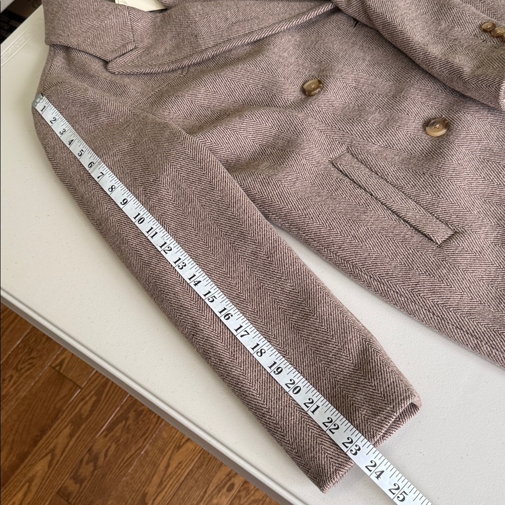 Levi’s Blair Western Coat Wool Blend Herringbone Tan Size XS New With Tags - Picture 14 of 16